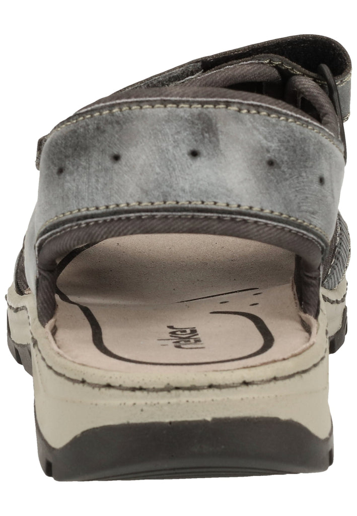 Rieker Sandalen Lederimitat Asphalt