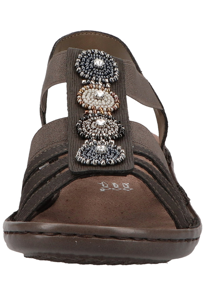 Rieker Sandalen Lederimitat Basalt