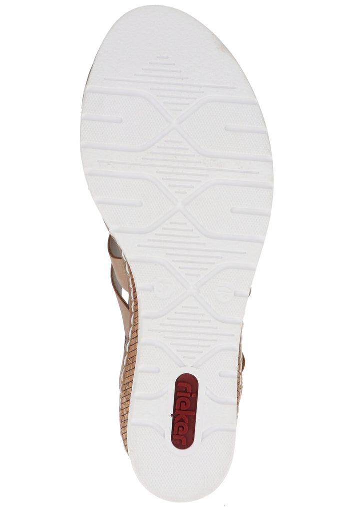 Rieker Sandalen Lederimitat Beige