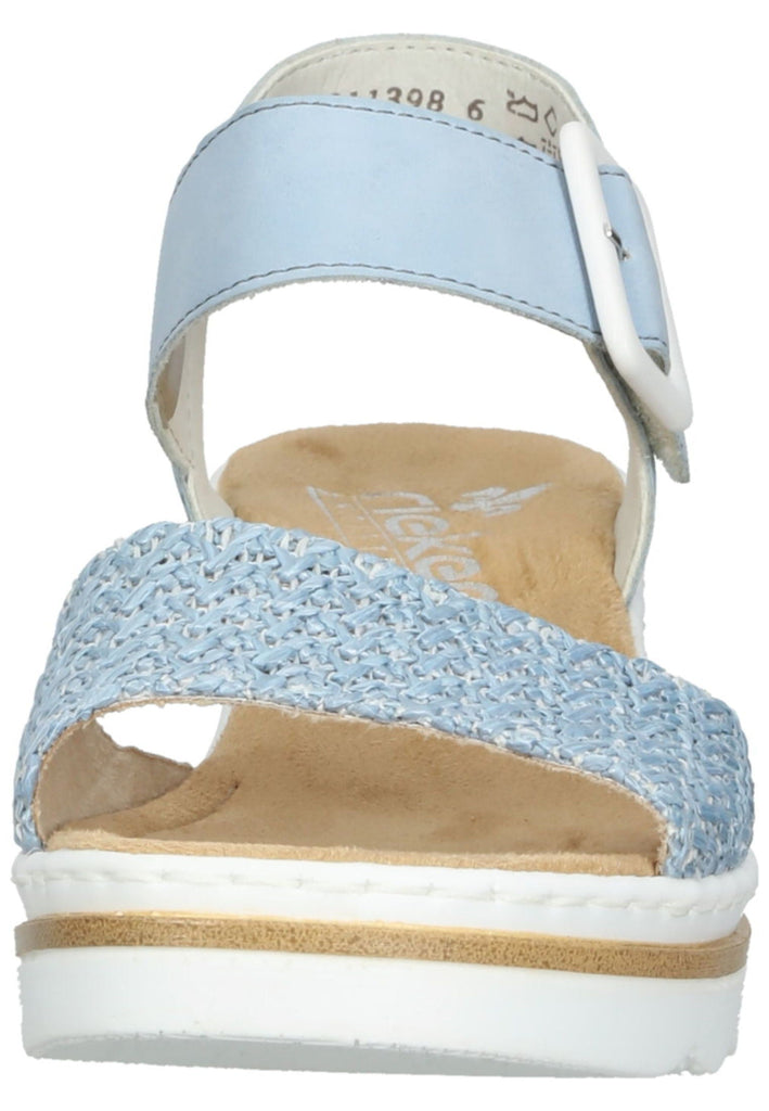 Rieker Sandalen Lederimitat Blau