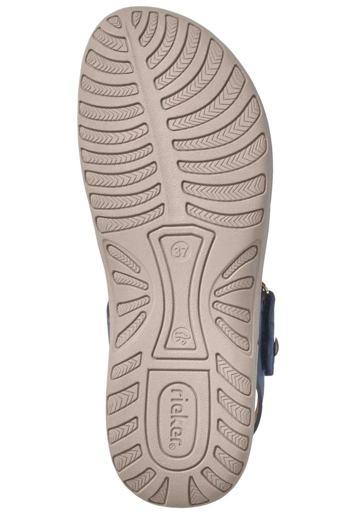 Rieker Sandalen Lederimitat Blau