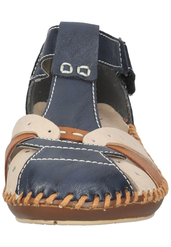 Rieker Sandalen Lederimitat Blau/Beige
