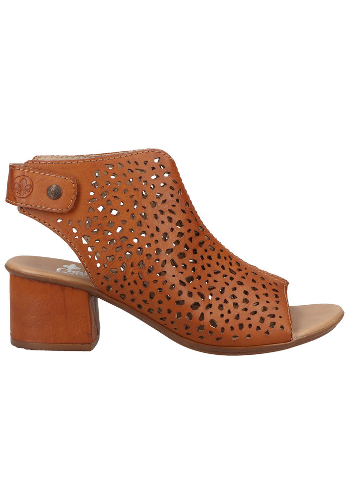 Rieker Sandalen Lederimitat Braun