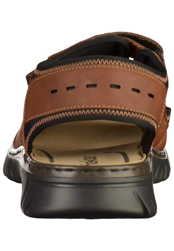 Rieker Sandalen Lederimitat Braun