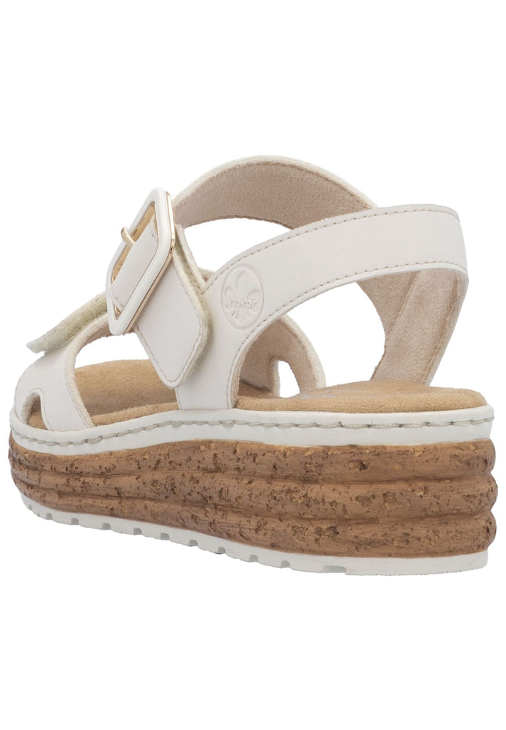 Rieker Sandalen Lederimitat Creme