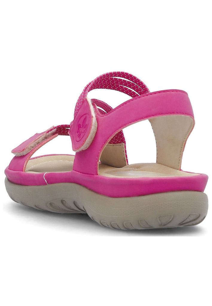 Rieker Sandalen Lederimitat Fuchsia