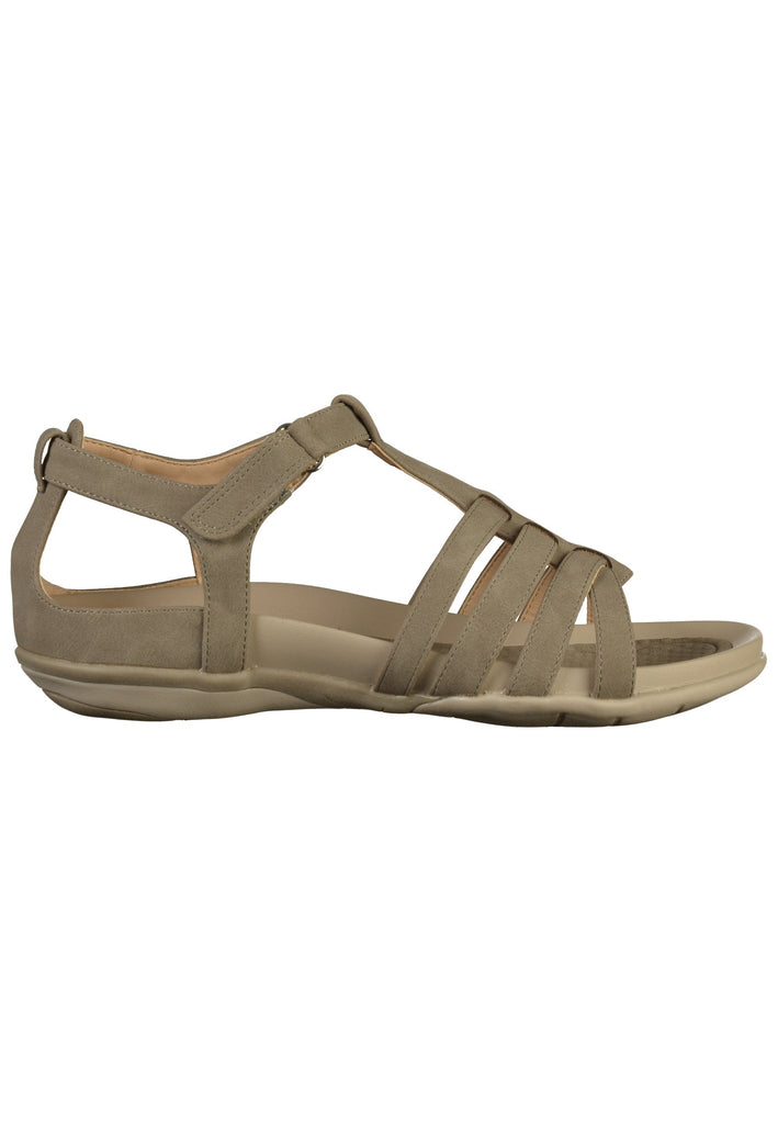 Rieker Sandalen Lederimitat Grau