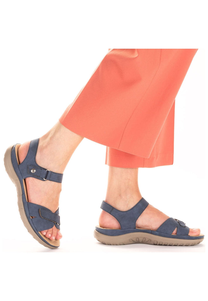 Rieker Sandalen Lederimitat Jeans