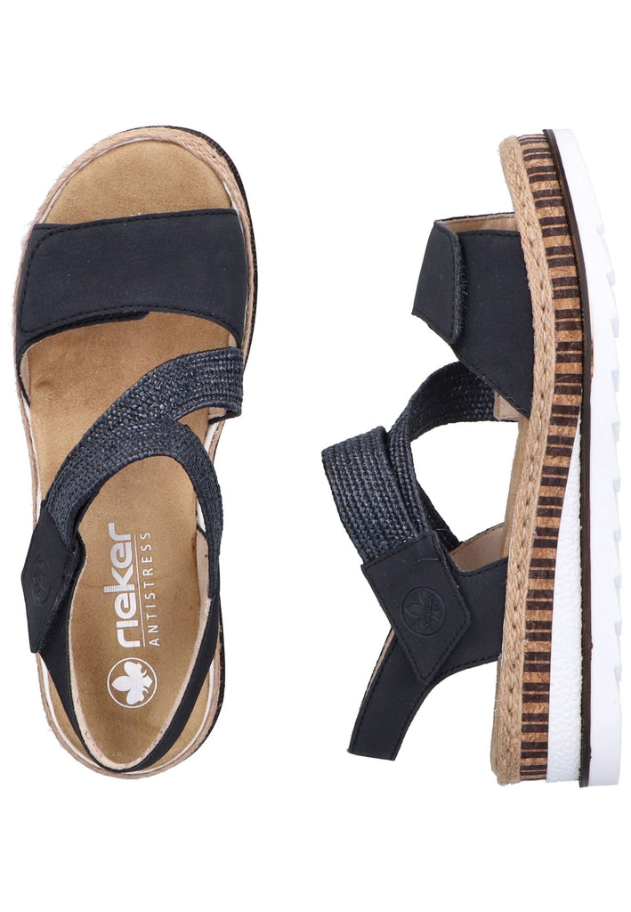 Rieker Sandalen Lederimitat Pazifik