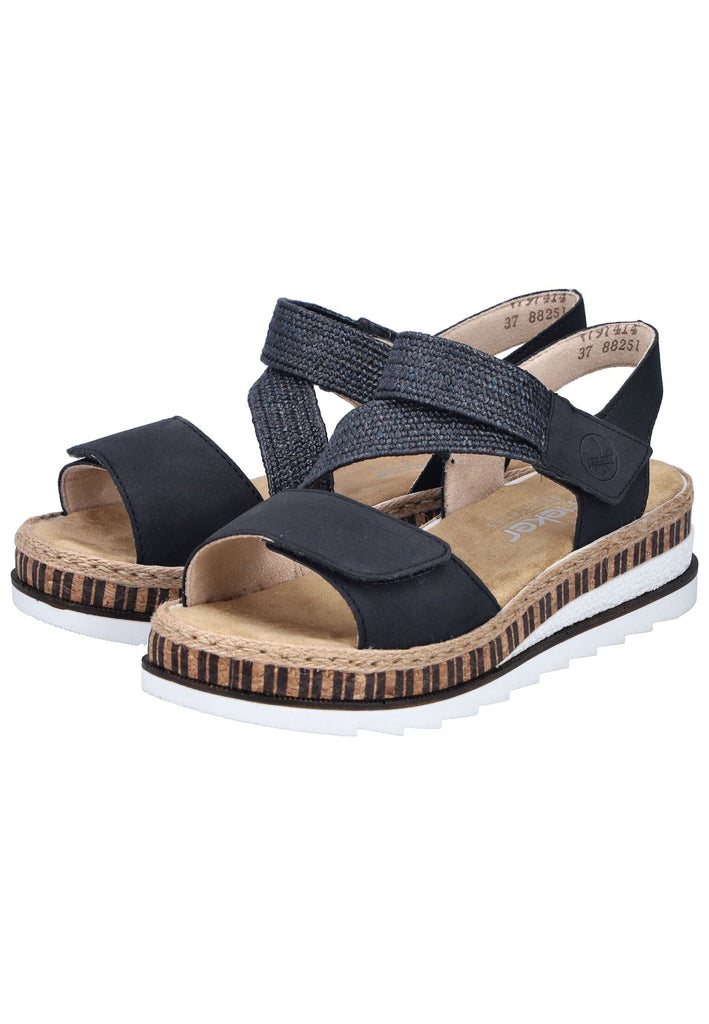 Rieker Sandalen Lederimitat Pazifik