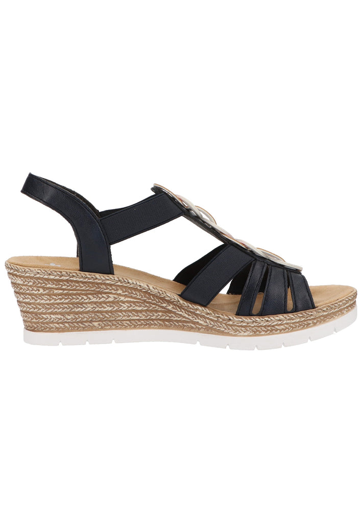 Rieker Sandalen Lederimitat Pazifik