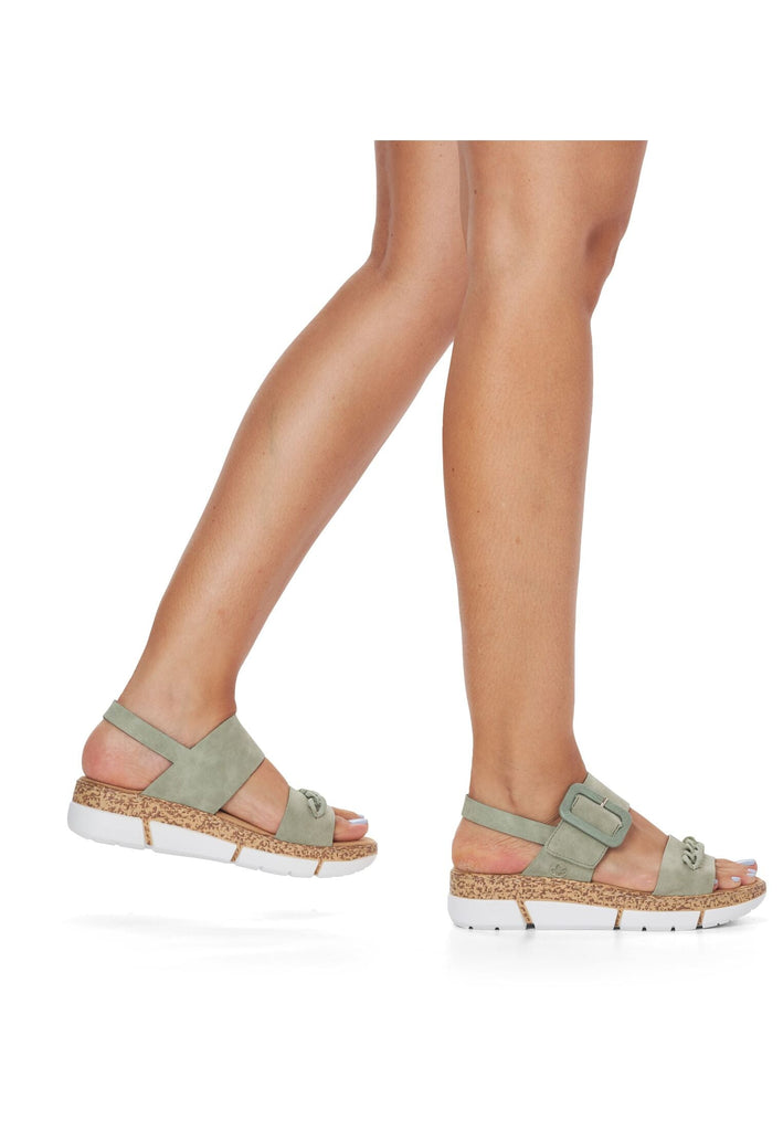 Rieker Sandalen Lederimitat Pistachio