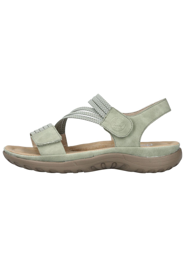 Rieker Sandalen Lederimitat Weiß