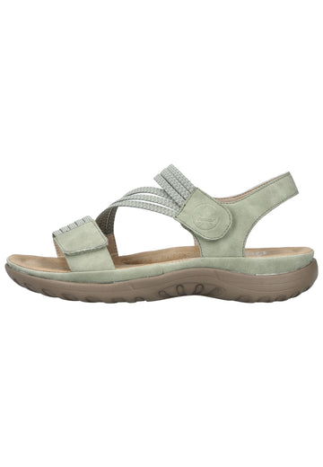 Rieker Sandalen Lederimitat Weiß