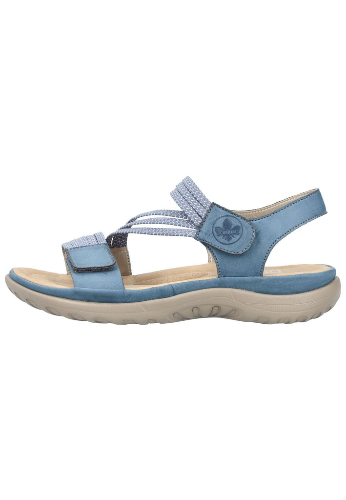 Sandalen Rieker Sandalen Lederimitat Blau/Weiß