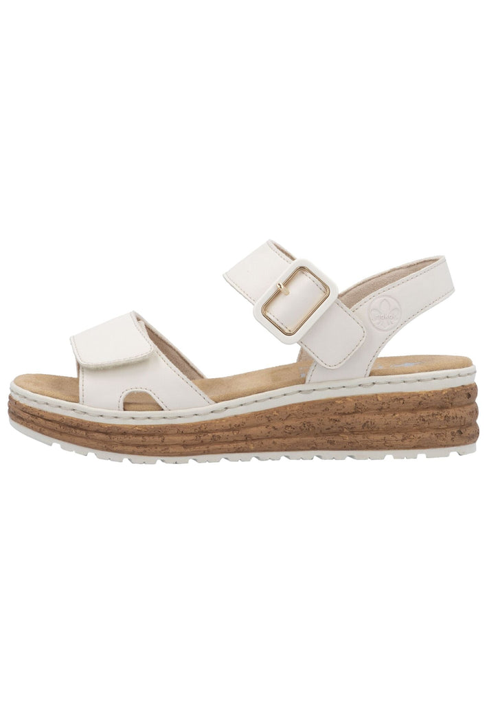 Sandalen Rieker Sandalen Lederimitat Creme