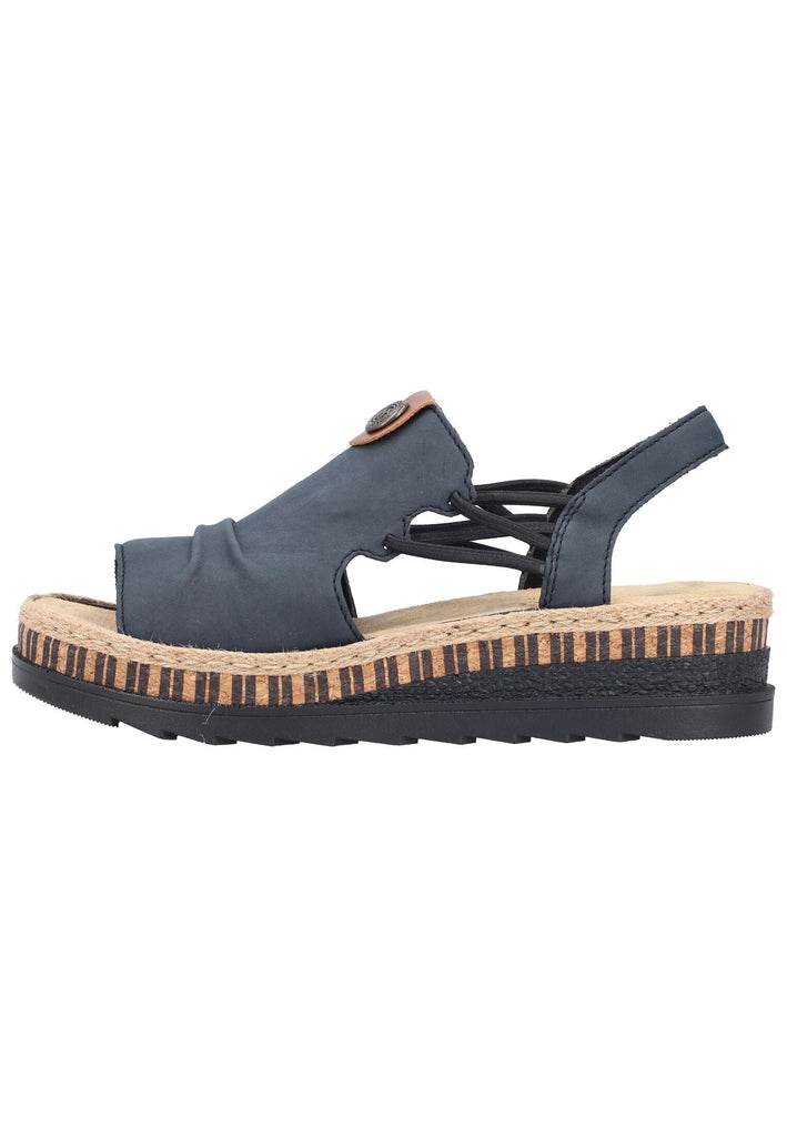 Sandalen Rieker Sandalen Lederimitat Pazifik