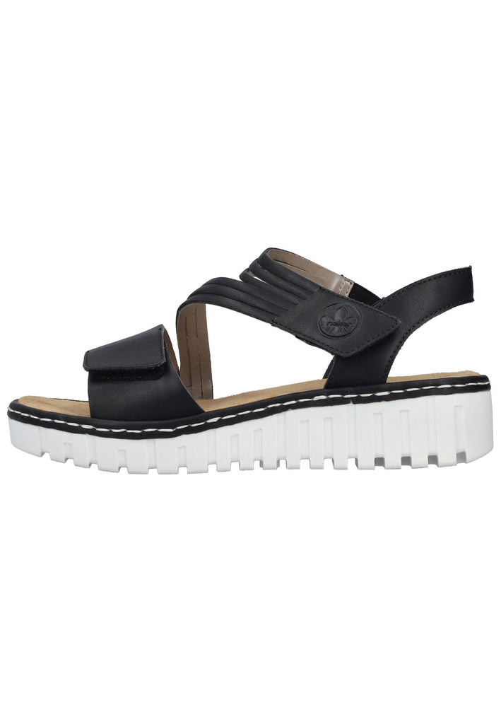 Sandalen Rieker Sandalen Lederimitat Schwarz