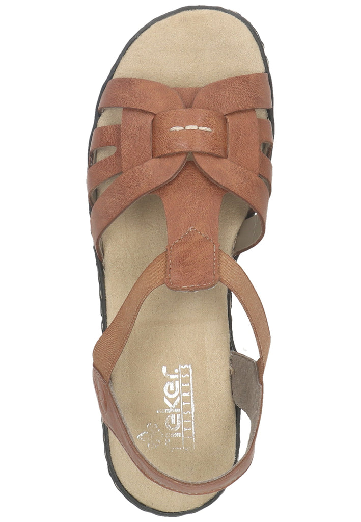 Rieker Sandalen Synthetik Dunkelbraun