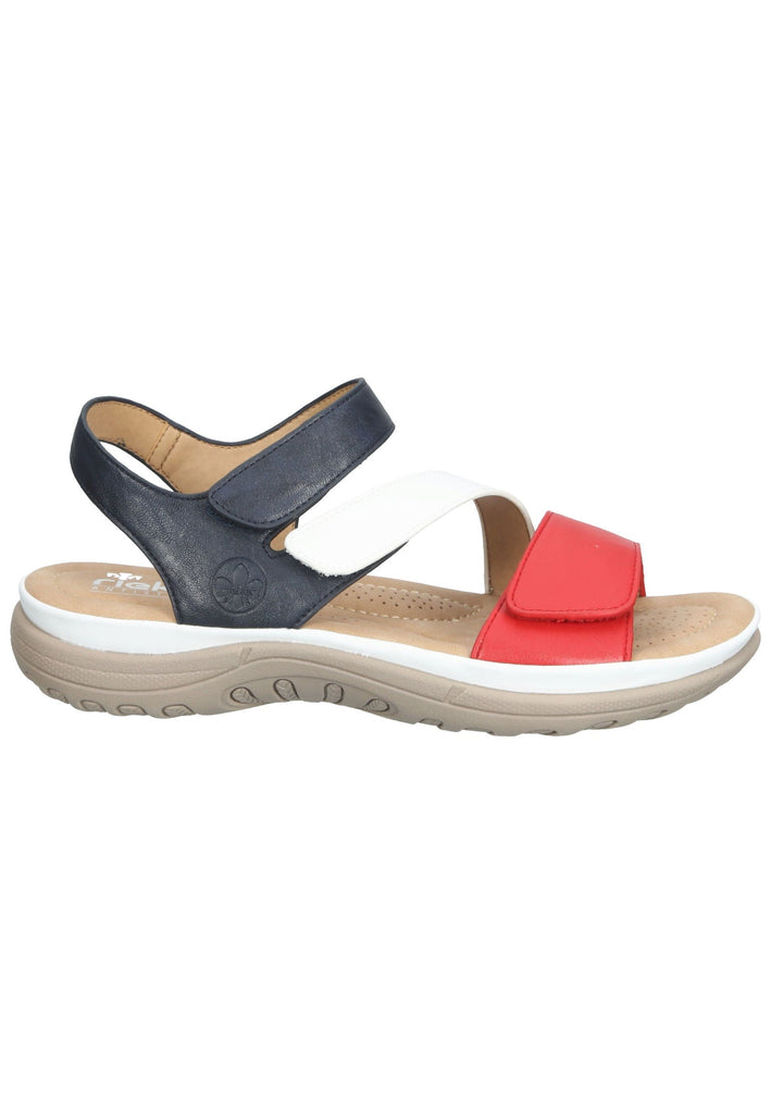 Rieker Sandalen Synthetik Rot/Weiß