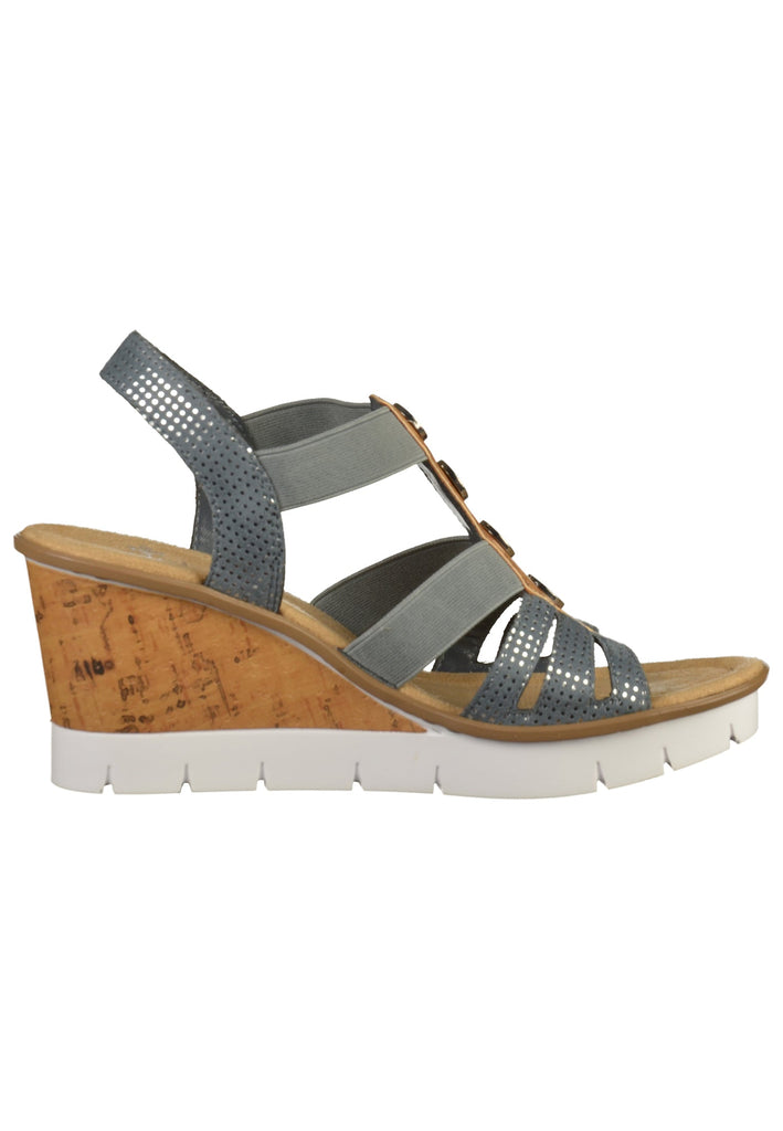 Rieker Sandalen Textil Blau