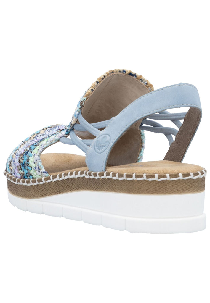 Rieker Sandalen Textil Blau/Multi