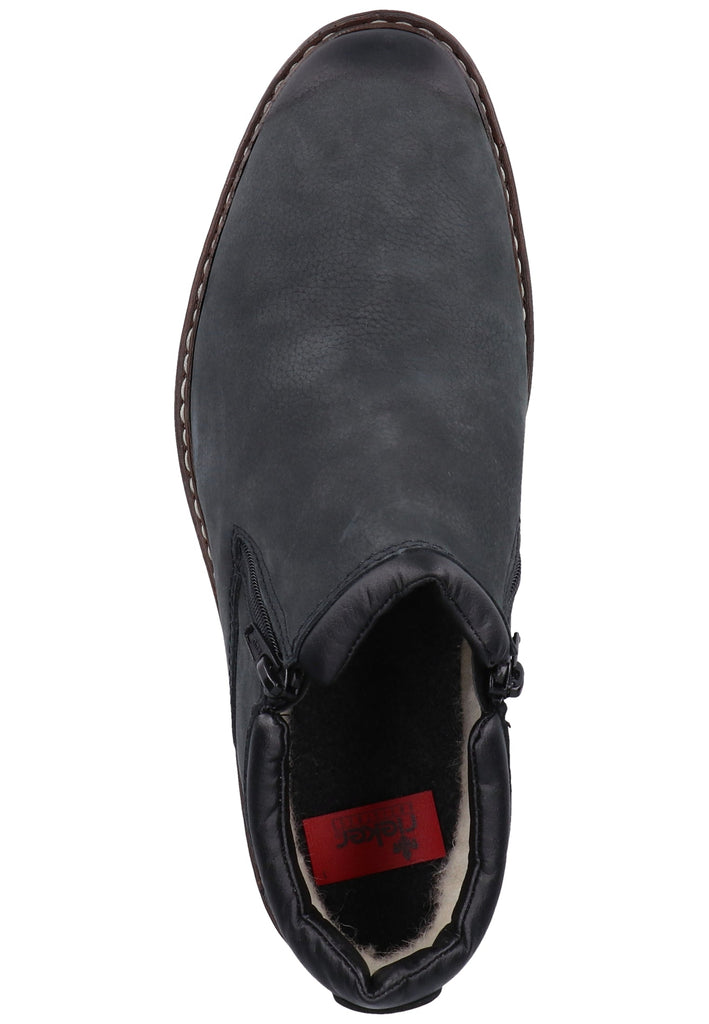 Rieker Slipper Glattleder Blau