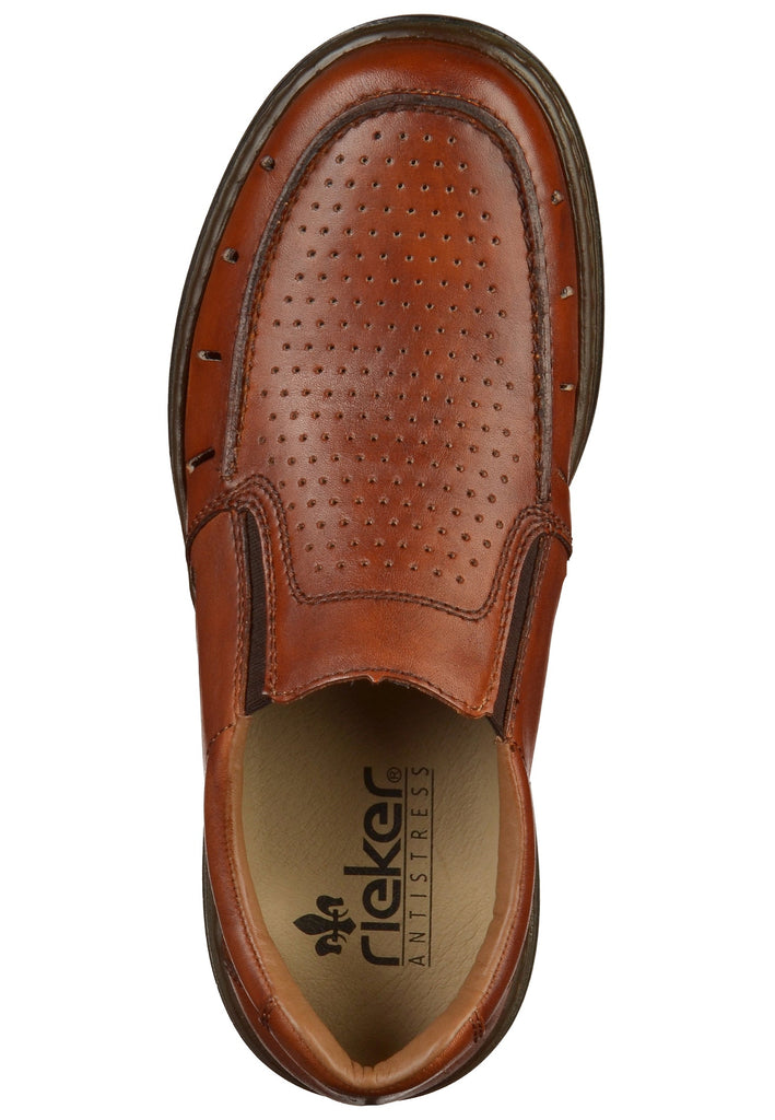 Rieker Slipper Glattleder Braun