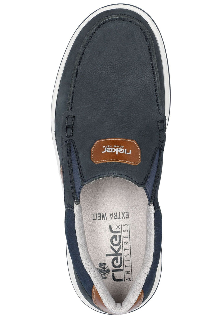 Rieker Slipper Leder Ozean