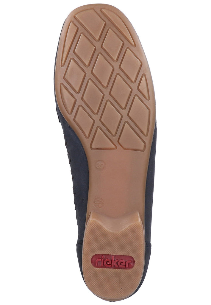 Rieker Slipper Leder Pazifik