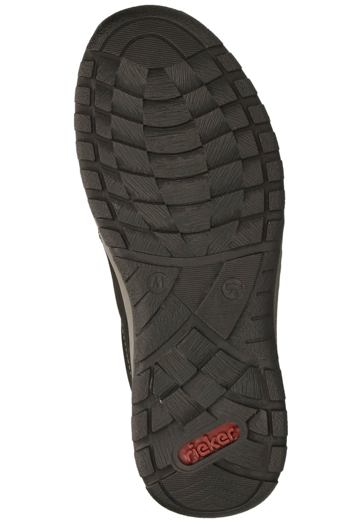 Rieker Slipper Leder Schwarz