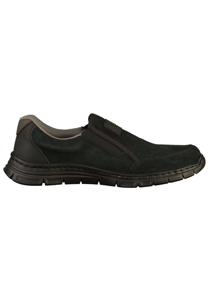 Rieker Slipper Leder Schwarz