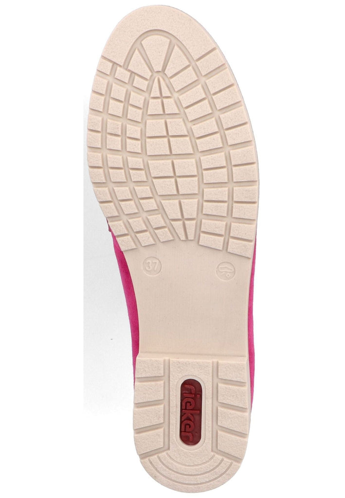 Rieker Slipper Leder/Synthetik Fuchsia