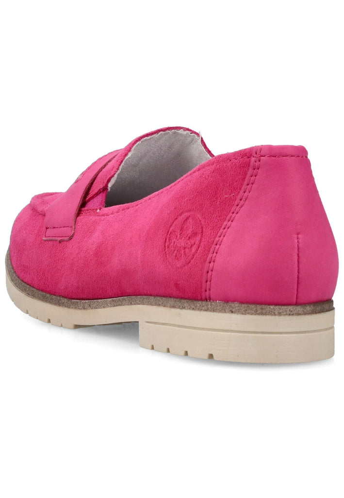 Rieker Slipper Leder/Synthetik Fuchsia