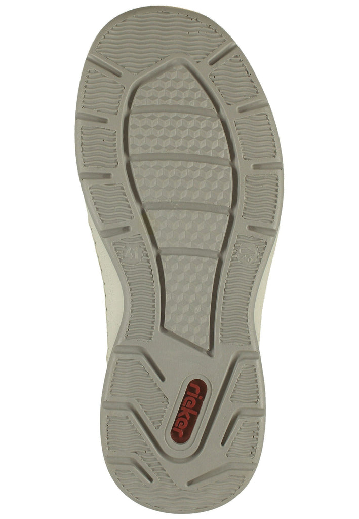 Rieker Slipper Leder/Synthetik Grau/Braun