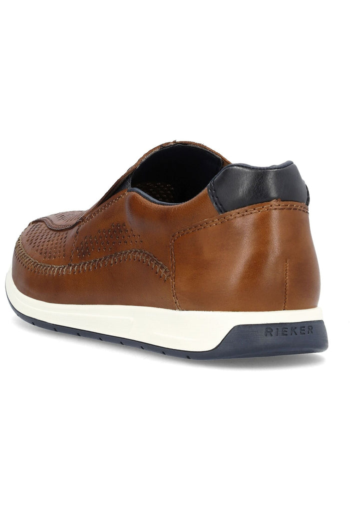 Rieker Slipper Leder Tabacco