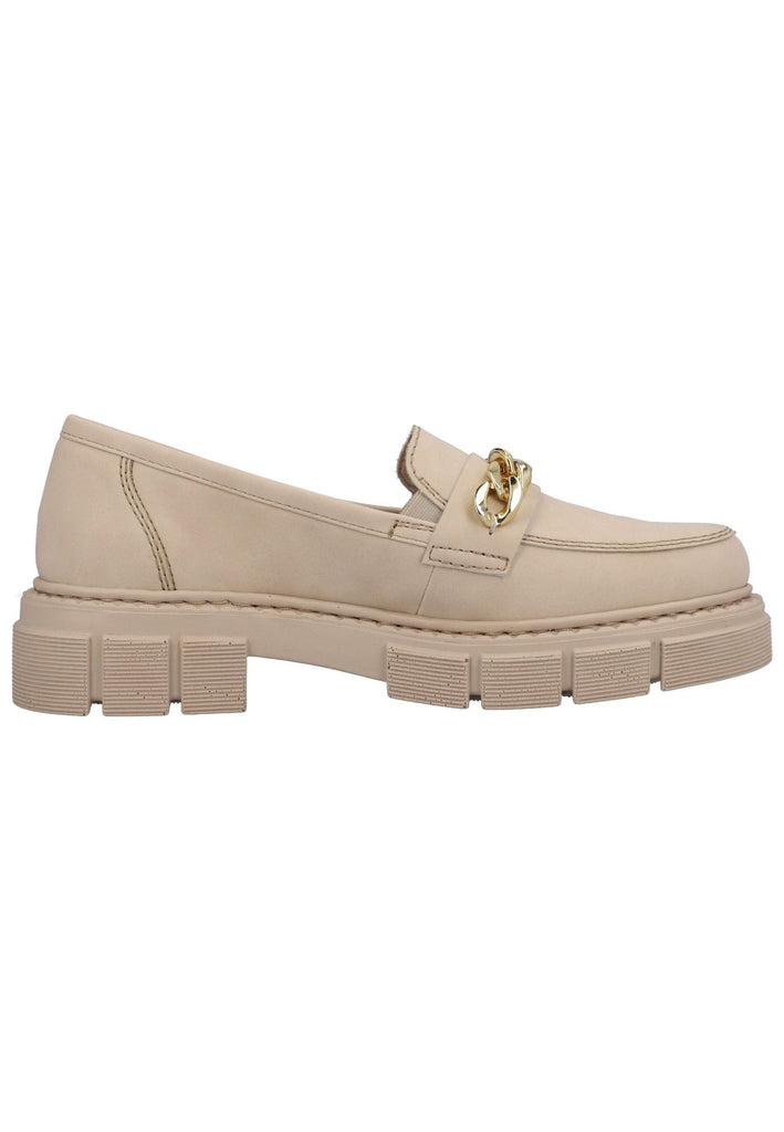 Rieker Slipper Lederimitat Beige