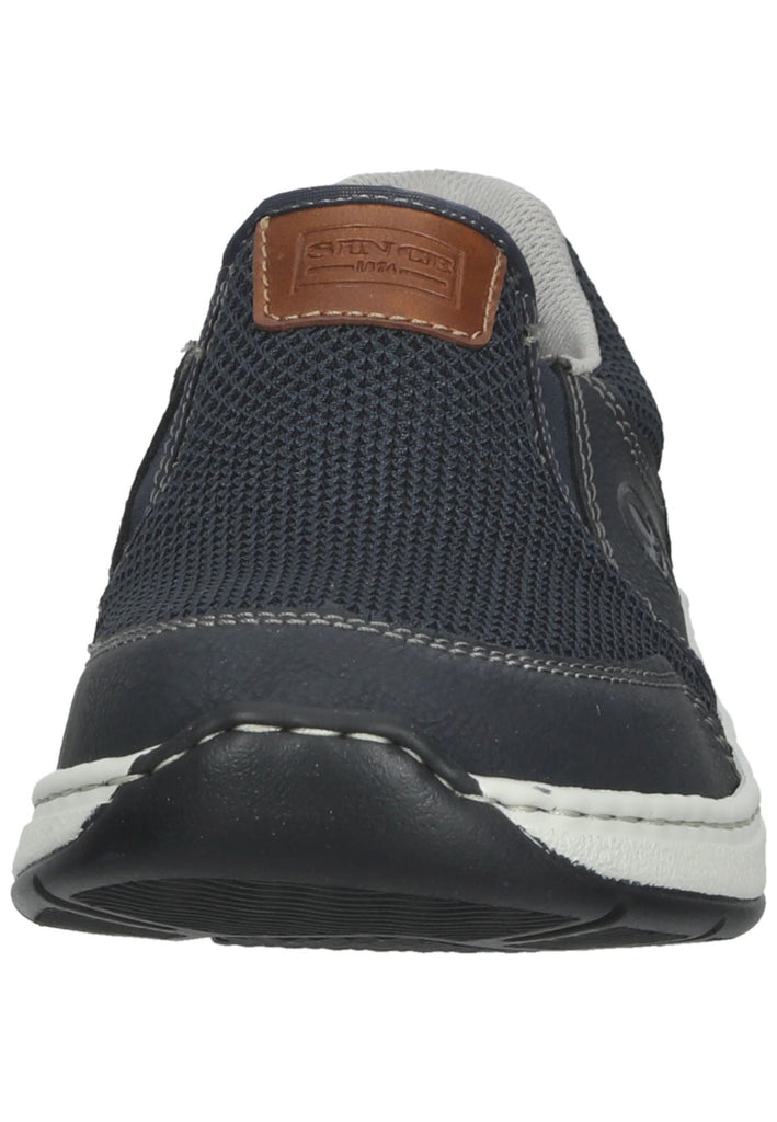 Rieker Slipper Lederimitat/Mesh Blau/Braun