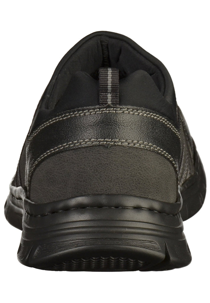 Rieker Slipper Lederimitat Schwarz