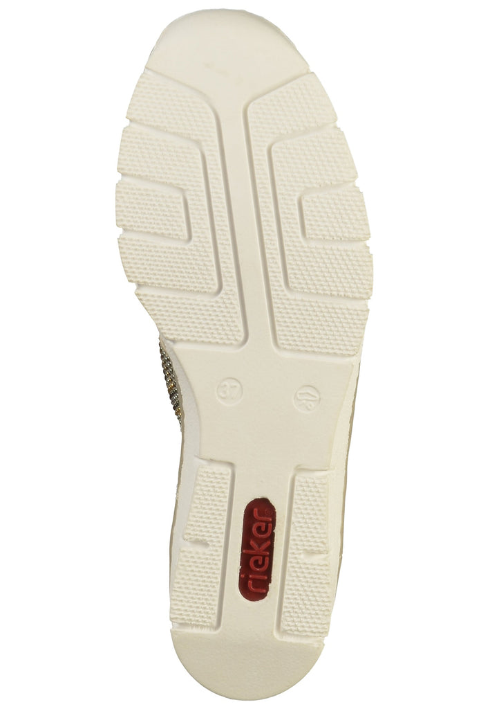 Rieker Slipper Lederimitat/Textil Grau