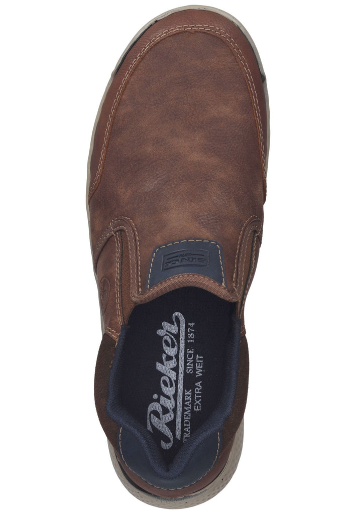 Rieker Slipper Synthetik Hellbraun