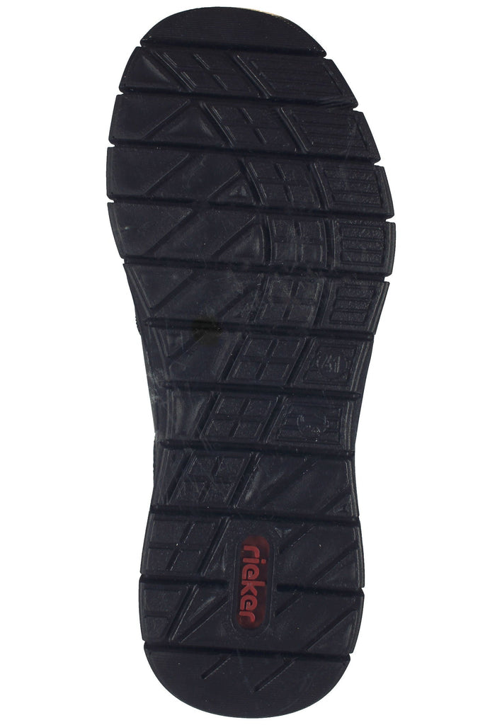 Rieker Slipper Synthetik Schwarz