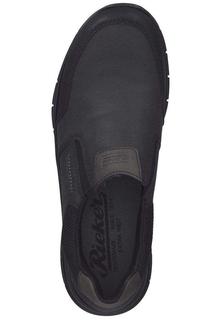 Rieker Slipper Synthetik Schwarz