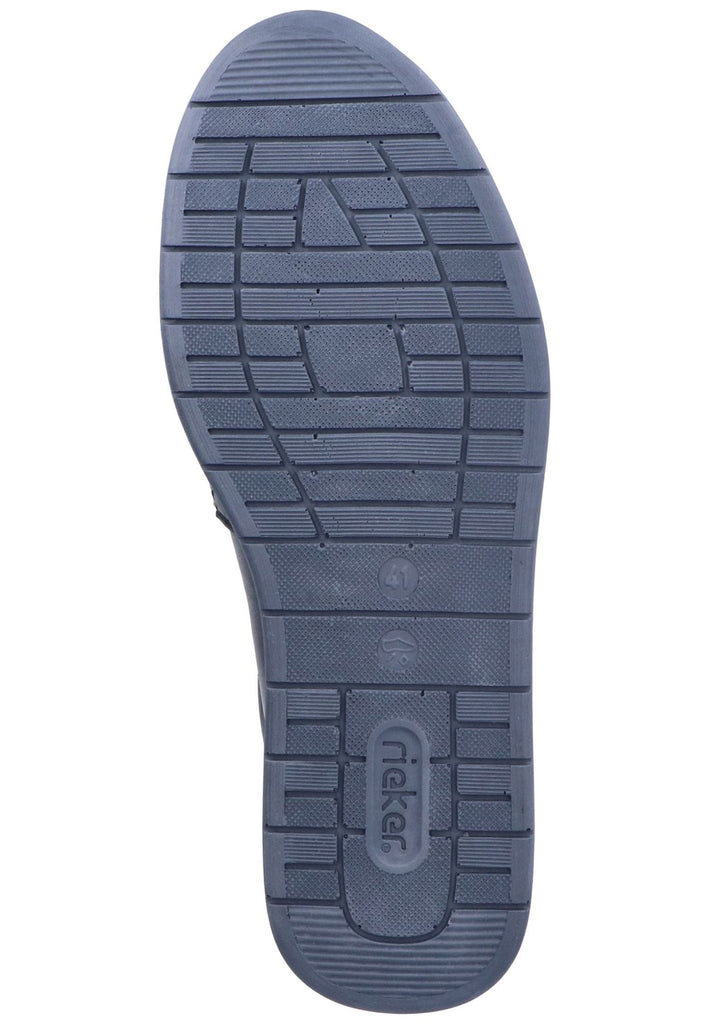 Rieker Sneaker Glattleder Blau/Braun