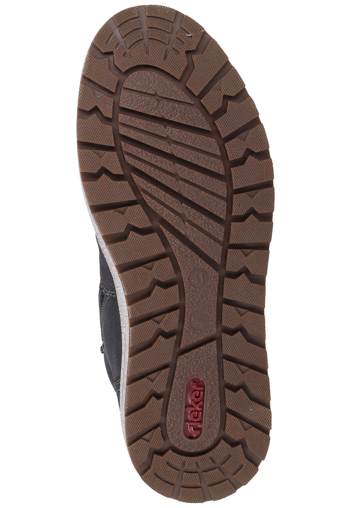 Rieker Sneaker Glattleder Blau/Schwarz Warmfutter