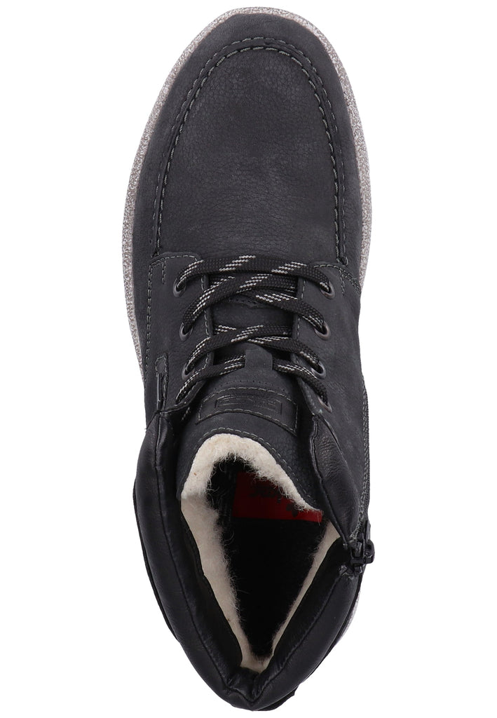 Rieker Sneaker Glattleder Blau/Schwarz Warmfutter