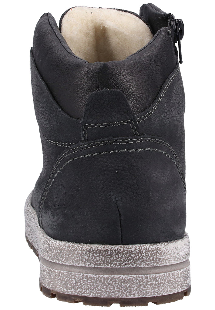 Rieker Sneaker Glattleder Blau/Schwarz Warmfutter