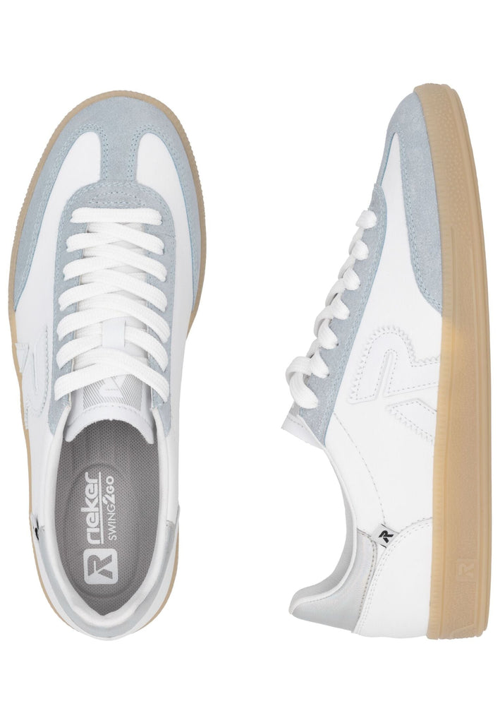 Rieker Sneaker Glattleder Blau/Weiß