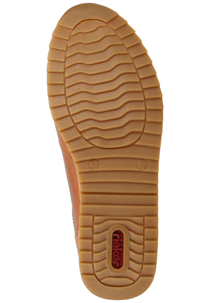 Rieker Sneaker Glattleder Braun/Blau