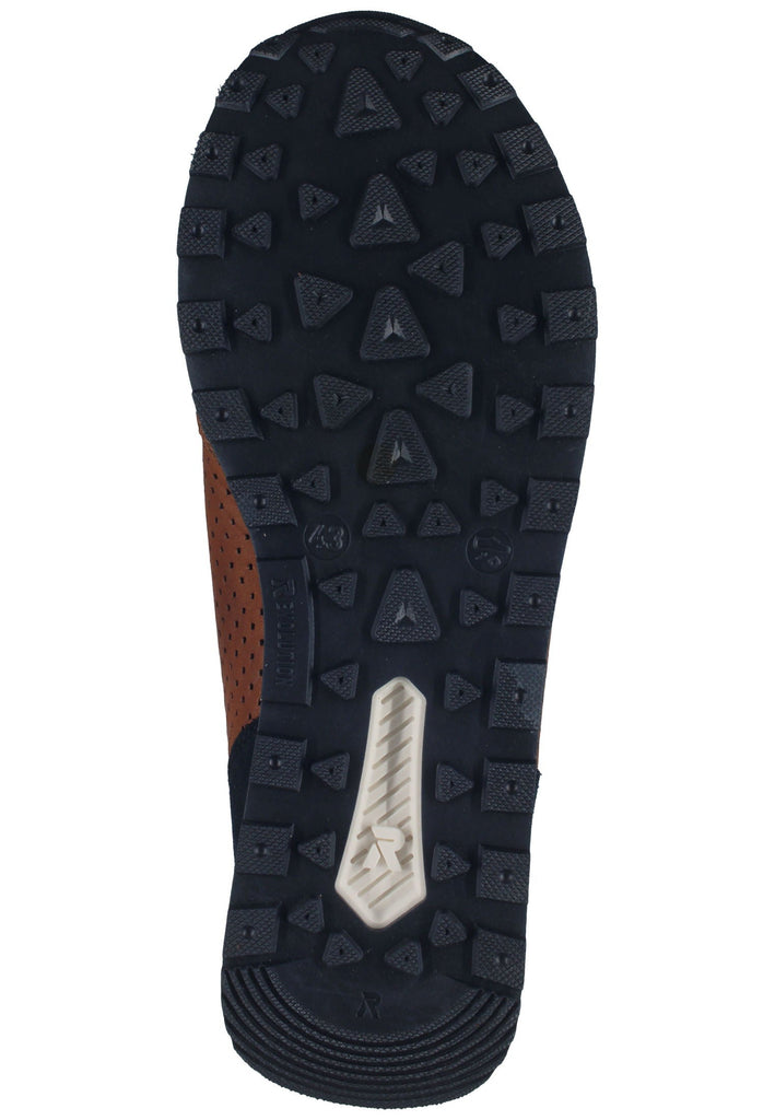 Rieker Sneaker Glattleder Braun/Weiß